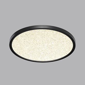 Cветильник 40*2,5 см, LED 32W, 3000/4000 К, IP40, белый/черный, пластик Sonex Omega Black, 7662/32L