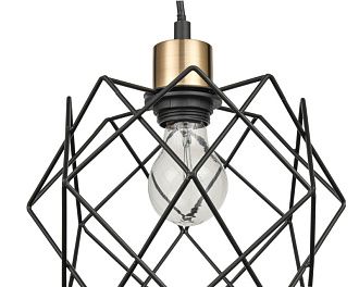 Подвесной светильник  24*145 см, 1*E27 черный, золото Vele Luce Scheletro VL6392P01