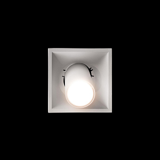Встраиваемый светильник 9*9*9 см, 1*LED*10W 4000K LOFT IT Lens 10322/B White белый, вр 8,5 см