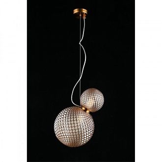 Подвесной светильник 30*25*50-150 см, 2*E27, 40W, Aployt Patunia APL.301.16.02, бронзовый