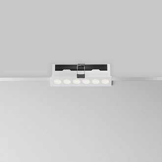 Встраиваемый светильник DL065-12W3-6K-W 13,15*3,1*-3,95 см, *LED*12W, 6000K, Maytoni technical Points DL065-12W3-6K-W, Белый, вр 2,6*12,7 см