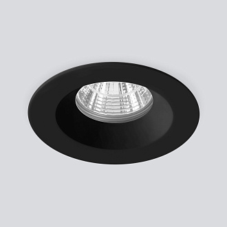 Встраиваемый светодиодный влагозащищенный светильник IP54 35126/U черный Elektrostandard