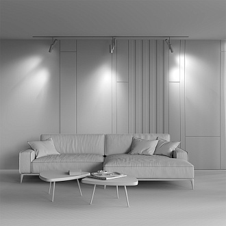 Светильник на шине 5,2*5,2*36,2 см, LED, 24W, 3000К, Maytoni Technical Elti Duo TR005-2-2X12W3K-BW белый