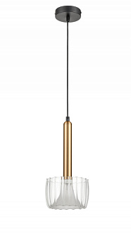 Подвесной светильник  15*157 см, 1*E14 черный, золото Vele Luce Kelly VL5454P01