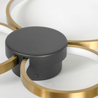 Потолочный светильник 50*6 см, 1*led*25W 3000K Lussole Lowell LSP-7112 бронзовый