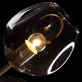 Люстра на штанге Адель Branching Bubble Chandelier L11 Black Amber 185*185*110 см, 11*E27*60W, ImperiumLoft 40,14, Чёрный