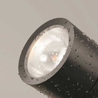 Светильник 11 см, 15W, 3000K, Maytoni Bern O050FL-L15GF3K, графит