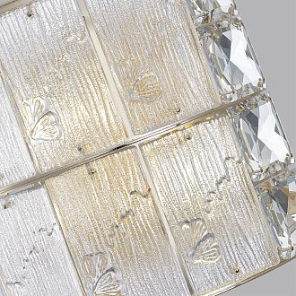 Бра 25**28 см, E14 2*2*40W,  К, Odeon Light Fiesta 5070/2W, золото/прозрачный