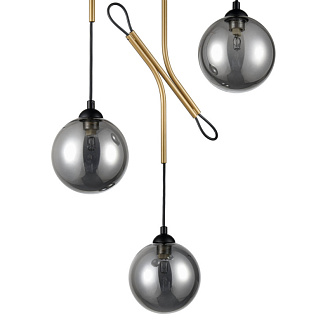 Подвесной светильник  49*165 см, 3*G9 черный, золото Vele Luce Ottava VL5662P03
