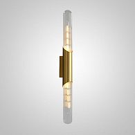 Бра LEINO B WALL Brass 5*5*63 см, 2*E14*40W, ImperiumLoft leino-b-wall01, Латунь