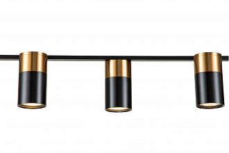 Подвесной светильник 1080*100*135/1670 мм, 6*GU10 чёрный Indigo Liberta V000147, 11014/6P Black