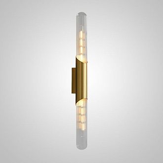 Бра LEINO B WALL Brass 5*5*63 см, 2*E14*40W, ImperiumLoft leino-b-wall01, Латунь