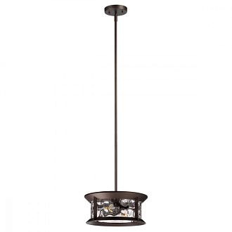 Уличный подвесной светильник Диаметр 35 см Odeon Light Mavret 4961/2 Коричневый