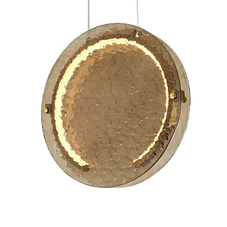 Подвесной светильник 30*4*234 см, LED, 14W, 3000К, Freya Eclat FR6182PL-L14BS латунный