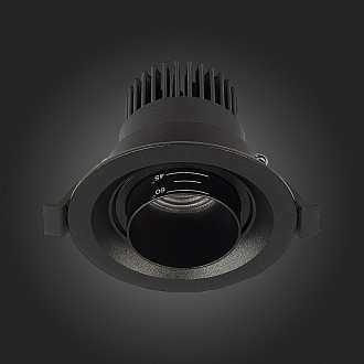 Встраиваемый светильник Zoom 9 см, 7W 3000K ST LUCE Встраиваемые светильники ST701.438.07 Черный