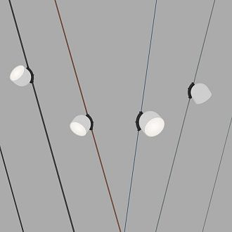 Светильник на шине *10*10,7- см, *LED*12W, 2700-6000K, Denkirs BELTY SPOT DK5642-WH+BK, черный пластик