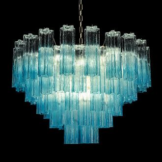 Подвесная люстра 80 см, Loft IT Murano 10580/800 Clear blue, бронза
