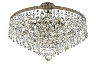 Люстра потолочная *46*25 см, 6*E27*60W, Arti Lampadari Castellana Nickel Castellana E 1.3.46.601 N, Матовый никель