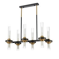 Люстра потолочная 35*60*66 см, 12*G9 Lumion Tamaresa 8112/12 черный, титаниум