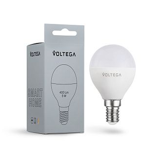 2428 Лампа светодиодная  Voltega Wi-Fi 5W 400Lm  E14