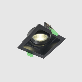 Встраиваемый светильник 9 см, Crystal Lux CLT 068C1 BL, черный, вр 8 см
