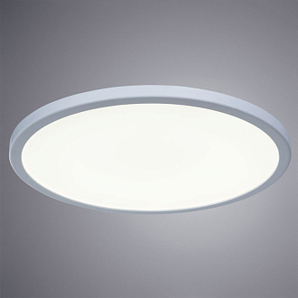 Встраиваемый LED светильник 23 см 20W LED, 4000K, Arte Lamp Mesura A7976PL-1WH, белый, вр 5 см