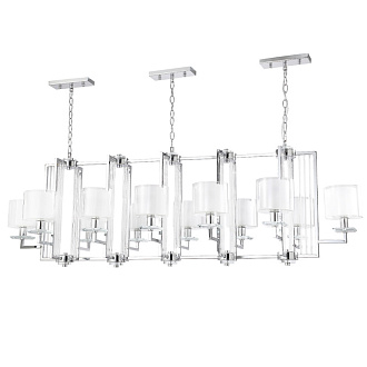 Люстра  Crystal Lux NICOLAS SP12 L1600 NICKEL/WHITE