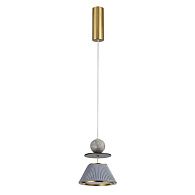 Светильник 15 см, 10W, 3000K,  Odeon Light 5475/10LG, латунь-мрамор