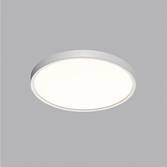 Cветильник 30*2,5 см, LED 24W, 3000/4000 К, IP40, белый, пластик Sonex Alfa White, 7659/24L