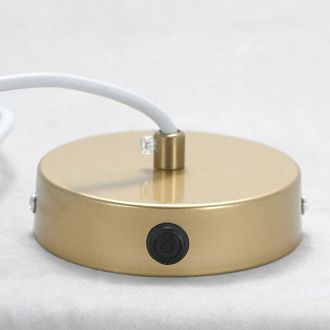 Подвесной светильник диаметр 15 см Lussole Ondulati LSP-8352 золото