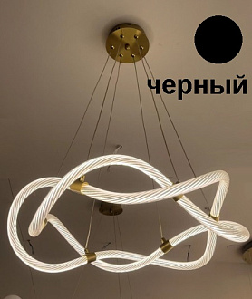 Светильник подвесной ElegantLight DZN-4443 ЧЕРНЫЙ D600/H1200/1/LED/.W 24-03