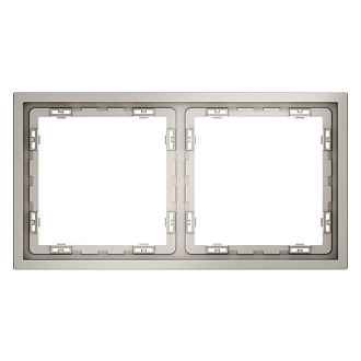 Рамка пластиковая Voltum S70 на 2 поста, кашемир пластик Soft touch VLS100203