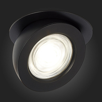 Встраиваемый светильник 11 см, 10W 4000K ST LUCE Встраиваемые светильники ST654.448.10 Черный, вр 9 см