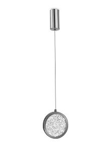 Люстра Ø150 x H1300, мм, 9W 4000K, CHROME (Хром) NewRgy D2061-DW-150 CHROME