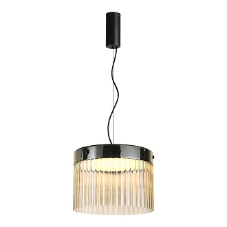Подвес 28*28*154 см,  LED*W, 4000 К, Odeon Light Pillari, черный 5047/24L