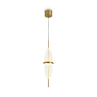 Подвесной светильник 239 см, LED,  8W, 3000К, Freya Whisper FR6184PL-L8BS латунный
