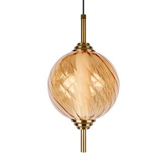 Подвесной светильник *15*-27,5 см, 1*LED*30W, 4000K, LOFT IT Helix 10421/B Amber, бронзовый