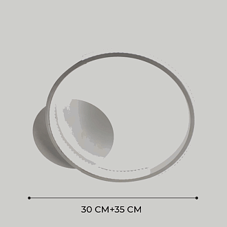 Светильник потолочный SPF-9403 WHITE/БЕЛЫЙ D350*300/H80/1/LED/2*28W 3 режима без ПДУ TERRA 22-10