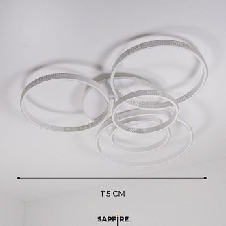 Светильник (2202-500-5WH) SPF-5392 БЕЛЫЙ  D1150*950/H150/5/LED/2*136W 3 режима без ПДУ TERRA 24-12