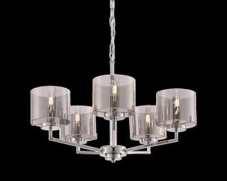 Подвесная люстра Freya Karen FR5096PL-05CH, диаметр 66 см, хром
