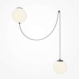 Подвесной светильник 20*60-300 см, *LED*20W, 3000K, Maytoni Twins MOD427PL-L20B3K1, Черный