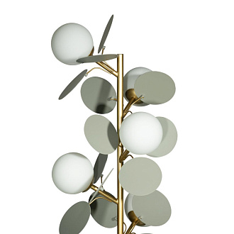 Торшер *27 см, 10*G9*5W, Loft It 10008F Grey Matisse, Золото, серый