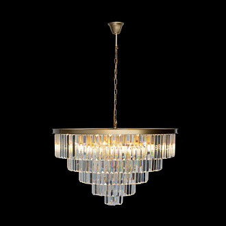 Подвесная люстра Loft IT Prism Clear 10019/800C, диаметр 80 см, золото
