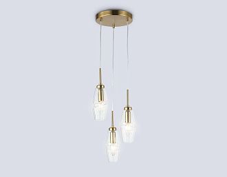 Подвесной светильник **47- см, 3*E14*40W, K, Ambrella Light High Light LH55210, латунь