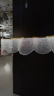Люстра подвесная 19*120*60-110 см, 30W, 3500K, 6 м2 Aployt Olga APL.081.03.30 золото