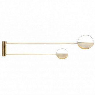 Бра (Бра) LEAVES Brass 92*92*24,3 см, 2*LED*2W, 2700K, ImperiumLoft im_W599, Бронзовый