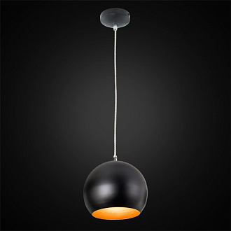 Подвесной светильник Citilux Оми CL945115, хром-черный, диаметр 18 см