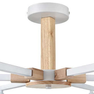 Люстра потолочная 79,5*35 см, 6*E27 Lumion COLANGE 8095/6C белый