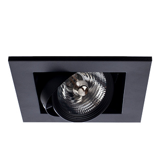 Светильник встраиваемый Arte Lamp A5930PL-1BK Черный, вр 12,5 см