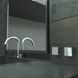 W5020006 Выключатель двухклавишный Gallant, серебряный Werkel, 4690389167102